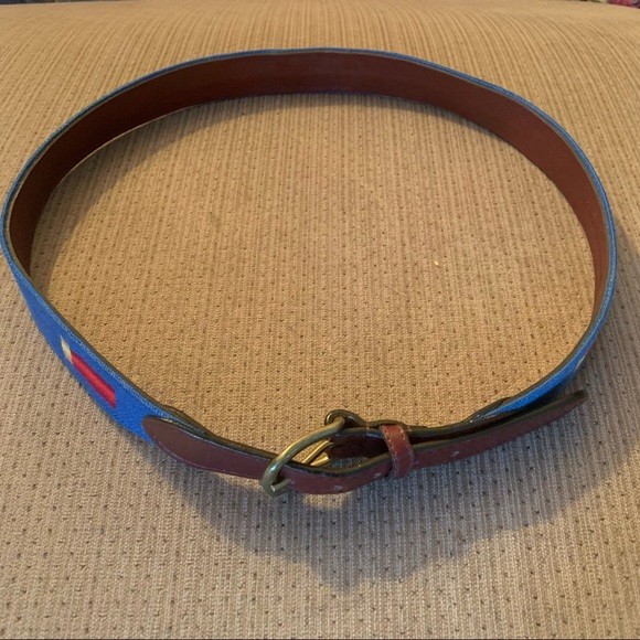 Smathers and Branson shotgun and shell needlepoint belt - Picture 2 of 10